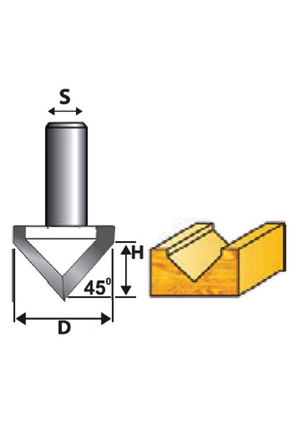 32MM V Derz Bıçağı