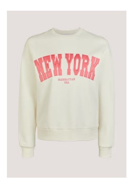 2525 Baskılı Kadın Krem Sweatshirt indirimleri