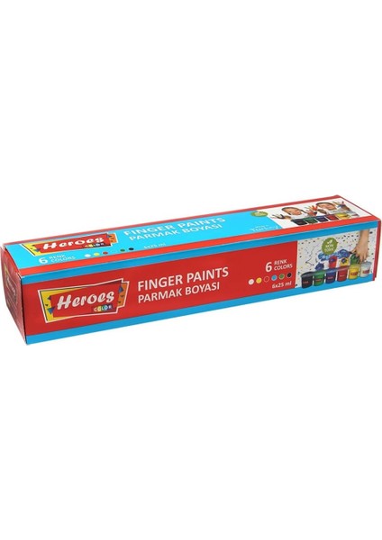 6 Renkli Parmak Boyası 6X25 ml