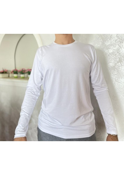 Erkek Elastan Bisiklet Yaka Uzun Kol 2 Adet Siyah T-Shirt fiyatları