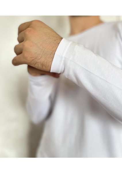 Erkek Elastan Bisiklet Yaka Uzun Kol 2 Adet Siyah T-Shirt fırsatları