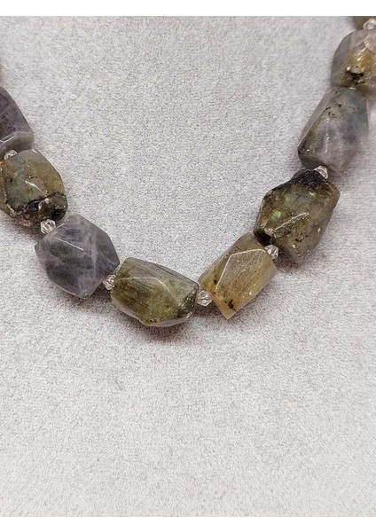 Labradorit Taşı Şekilli Kolye (39815) fiyatları