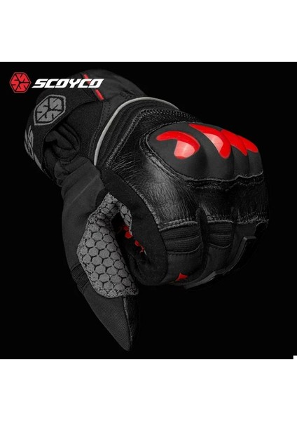 Motosiklet Eldiveni Deri ve Cordura Reflektörlü Su Geçirmez Özel Iç Mebran Dirençli Motor Eldiveni indirimleri