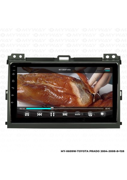Toyota Prado Android 12 Multimedya Carplay 4gb RAM+64GB HDD 2004-2008 Navigasyon Ekran