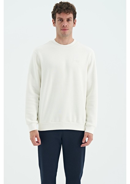 Omar Ekru Şardonlu Erkek Sweatshirt - 88137