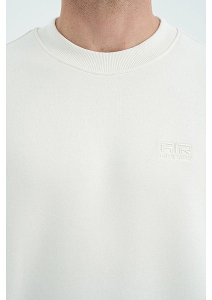 Omar Ekru Şardonlu Erkek Sweatshirt - 88137 fiyatları