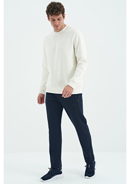 Omar Ekru Şardonlu Erkek Sweatshirt - 88137 fırsatları