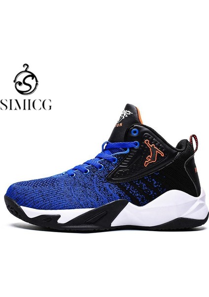Sımıcg Yüksek Top Mesh Basketbol Ayakkabıları Spor Ayakkabıları (Yurt Dışından)