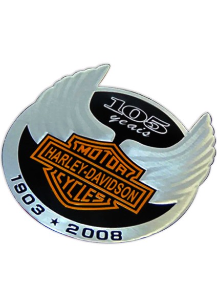 Harley Davidson 3D Alüminyum Metal Arma Sticker