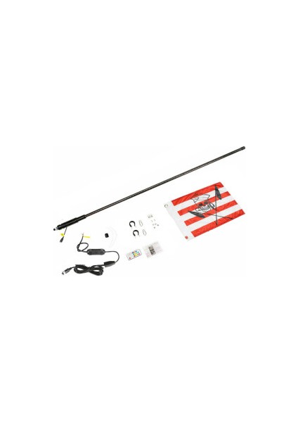 Utv Atv LED Kırbaç Anten Bayraklı Işıklı Uzaktan Kumandalı 90CM indirimleri