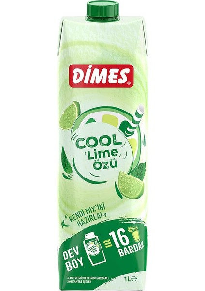 Dime Cool Lime Özü 1 lt