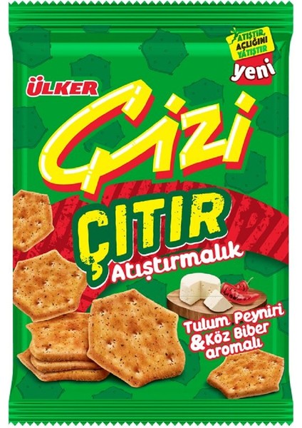 Çizi Çıtır Tulum Peynir & Köz Biber 40 gr x 20 Adet