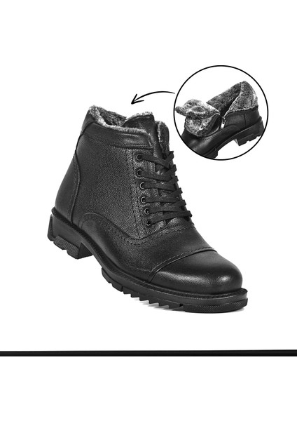 Swat Life 4250 Siyah Erkek Hakiki Deri Bot