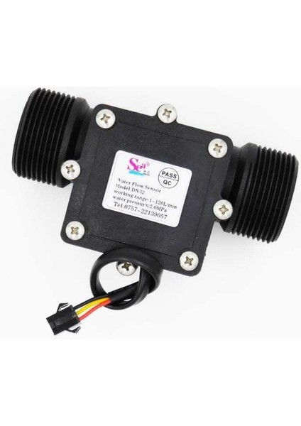 Su Akış Sensörü (Deniz) DN32 Debimetre 1.25" 1-120L/DK 3.5-24V