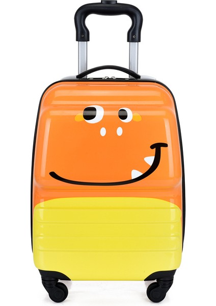 18 Inç Çocuk Dinozor Karikatür Bagaj Seti Bagaj Sırt Çantası Okul Seyahat Arabası Çantası (Yurt Dışından)