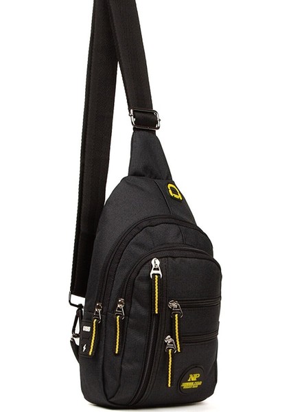 Newish Polo Keten Kulaklık ve USB Çıkışlı Çapraz Omuz Çantası Body Bag