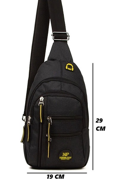 Newish Polo Keten Kulaklık ve USB Çıkışlı Çapraz Omuz Çantası Body Bag fırsatları