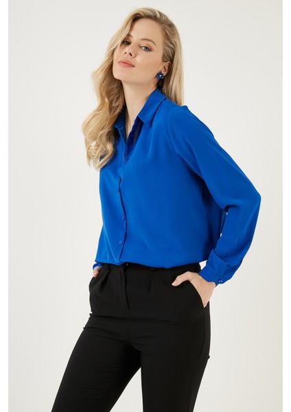 Rahat Kesim Arkası Uzun Gömlek Bayan Gömlek 6118728 modelleri