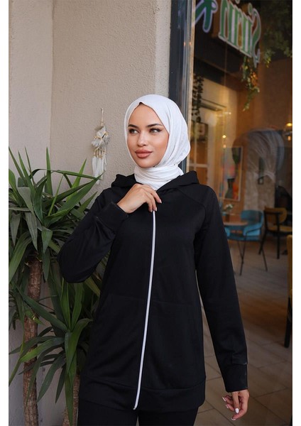 ​kapşonlu Cep Detayli Eşofman Takımı BRC1602 Siyah modelleri