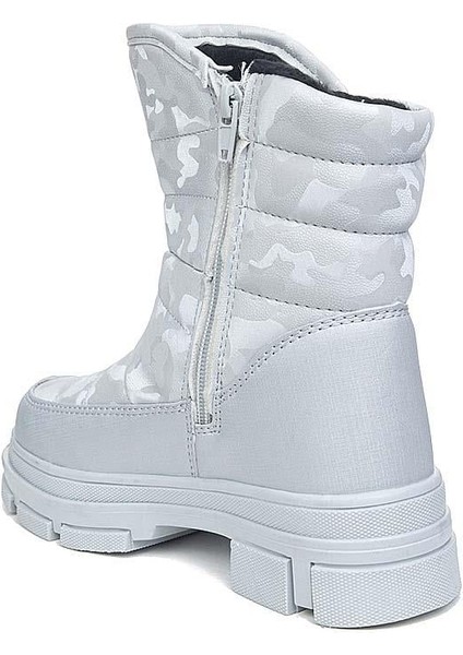 Termal Kürklü Çocuk Kışlık Kar Bot Ayakkabı Gümüş fiyatları