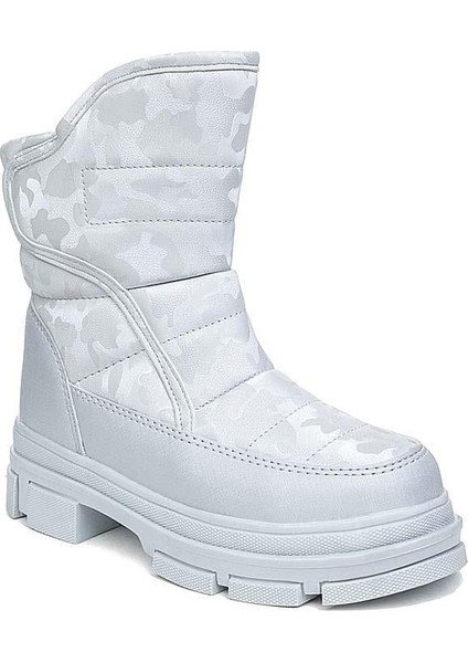 Termal Kürklü Çocuk Kışlık Kar Bot Ayakkabı Gümüş modelleri