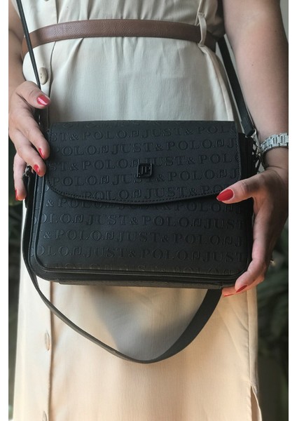 2 Askılı 5 Bölmeli Özel Seri Kadın Çapraz Omuz Çantası 4063 Siyah indirimleri