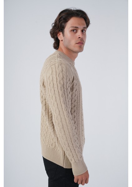 Erkek Saç Örgülü Pamuk Bisiklet Yaka %100 Pamuk Kazak fiyatları