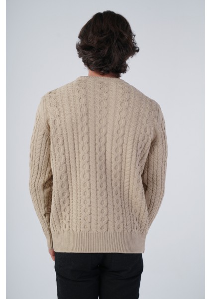 Erkek Saç Örgülü Pamuk Bisiklet Yaka %100 Pamuk Kazak modelleri