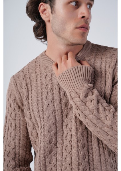 Erkek Saç Örgülü Pamuk Bisiklet Yaka %100 Pamuk Kazak indirimleri