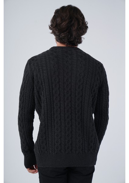 Erkek Saç Örgülü Pamuk Bisiklet Yaka %100 Pamuk Kazak modelleri