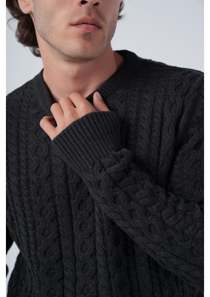 Erkek Saç Örgülü Pamuk Bisiklet Yaka %100 Pamuk Kazak indirimleri