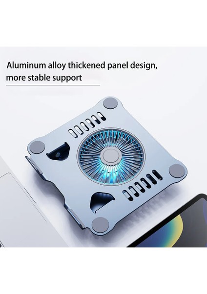 ST804 11-17.3 " Uyumlu USB Soğutma Fanlı Alüminyum Macbook Standı