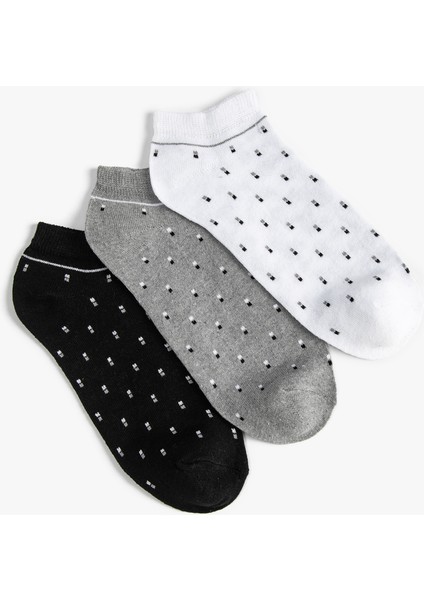 Patik Çorap Seti 3'lü Çok Renkli