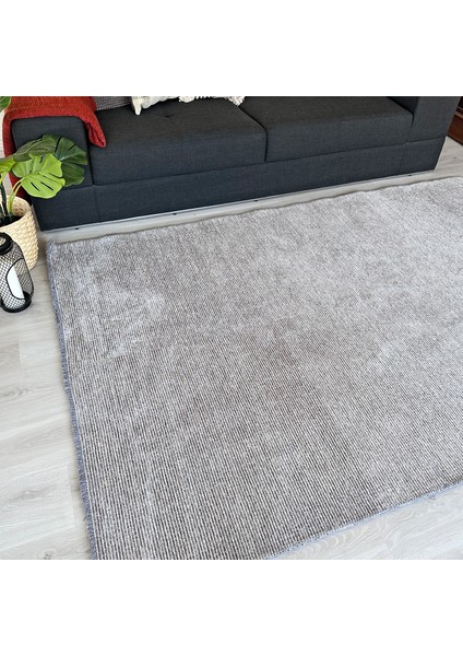 Konya Yıkanabilir Makine Dokuma Modern Çizgili Yumuşak Dokulu Salon Yolluk Düz Halı Gri modelleri