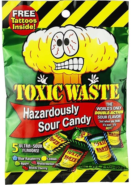 Toxic Waste Karışık Meyve Aromalı Ekşi Şekerleme 57 gr