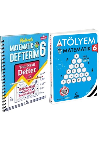 6.Sınıf Matematik Akıllı Defter ve Atölyem Seti 2 Kitap