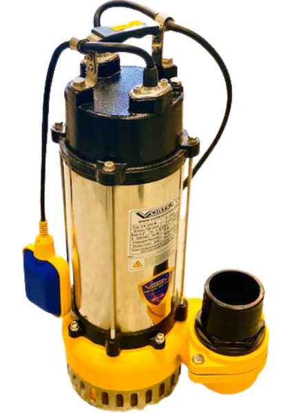 VX400 4 Hp 380V Flatörlü Pis Su Foseptik Parçalayıcılı Dalgıç Pompa ( Açık Fanlı )