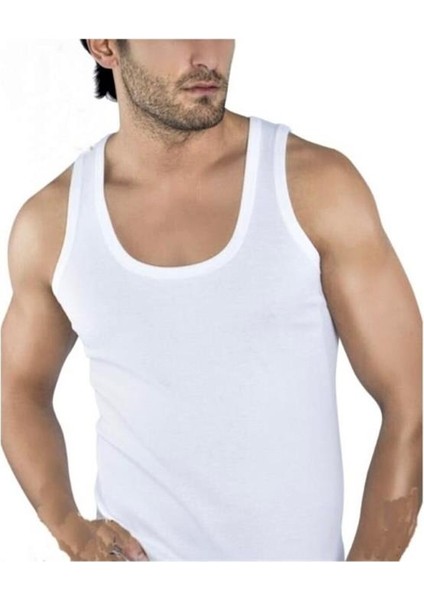 Erkek Beyaz Atlet Süprem 3 Adet