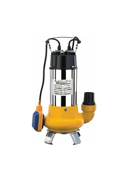 VX25M 0.25 Hp Flatörlü Pis Su Foseptik Parçalayıcılı Dalgıç Pompa ( Açık Fanlı )