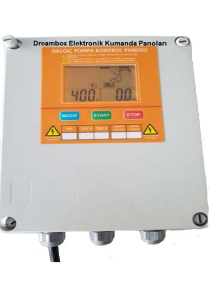 Ebt 1500 12.5-15 Hp Arası Trifaze Dalgıç Pompalar İçin LCD Ekranlı Elektronik Koruma Kontrol Panosu