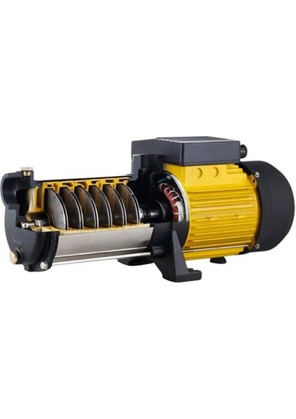 Vkp S/s 7-05 T 2 Hp 380V Paslanmaz Çelik Fanlı Kademeli Yatay Milli Pompa