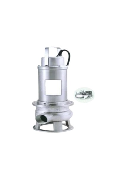 TOX20-50 2 Hp 380V Flatörlü Pis Su Foseptik Parçalayıcılı Çelik Gövde Dalgıç Pompa ( Açık Fanlı )