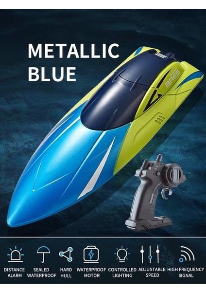2.4g Rc Tekne S4 15 Km/h Çift Motorlu Su Geçirmez Yüksek Hızlı Tekne Yaz Outdoore Su Uzaktan Kumanda Gemi Oyuncaklar Erkek Kız Için Hediye