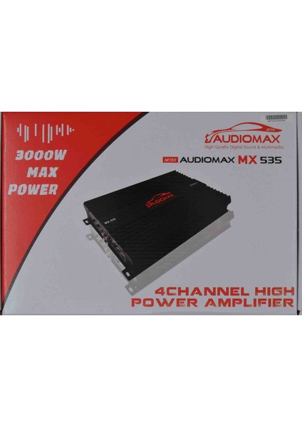 MX-535 4 Kanal 3000W 4×55 Rms Amplifikatör