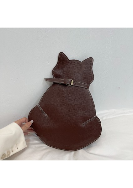 Sevimli Kedi Çantası Kadın Messenger Çanta Internet Ünlü Moda Göğüs Çantası (Yurt Dışından)
