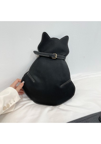 Sevimli Kedi Çantası Kadın Messenger Çanta Internet Ünlü Moda Göğüs Çantası (Yurt Dışından)