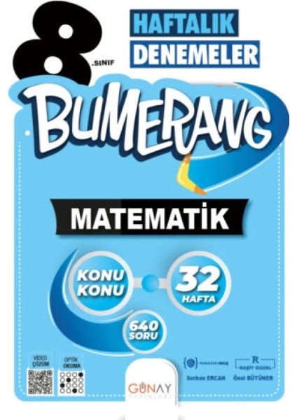 Bumerang LGS 8. Sınıf 32’lik Haftalık Matematik Denemeleri