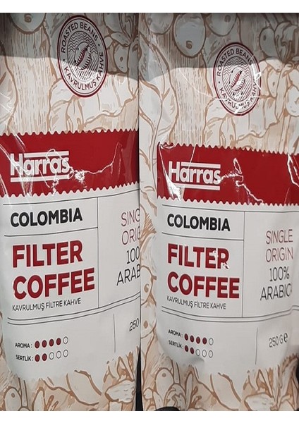 Filtre Kahve Harras Colombia 250 gr x 2 Adet