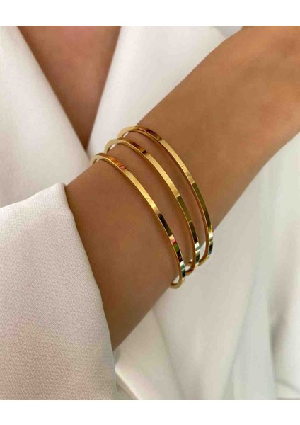 Mavidenizaccesories Çelik Bilezik Çelik Ajda Bilezik 3lü