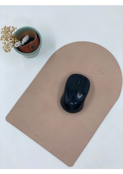 Mousepad Hakiki Deri El Yapımı Özel Tasarım Oyuncu Mousepad 28X19 cm